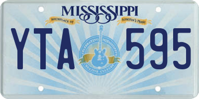 MS license plate YTA595