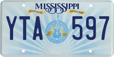 MS license plate YTA597