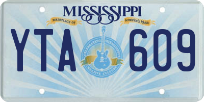 MS license plate YTA609