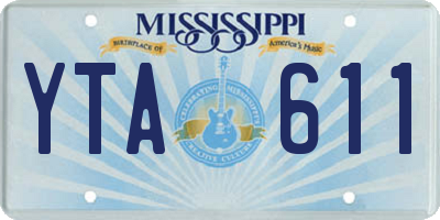 MS license plate YTA611