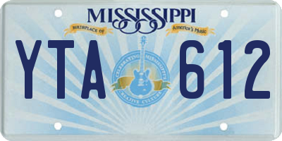 MS license plate YTA612