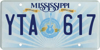 MS license plate YTA617
