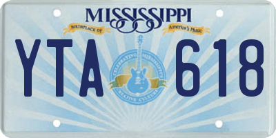 MS license plate YTA618