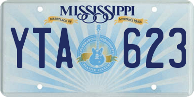 MS license plate YTA623