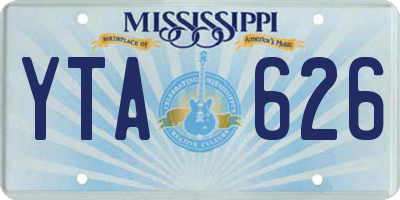 MS license plate YTA626