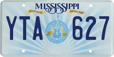 MS license plate YTA627