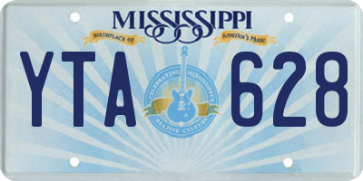 MS license plate YTA628