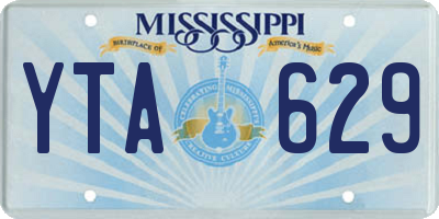 MS license plate YTA629