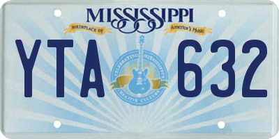 MS license plate YTA632