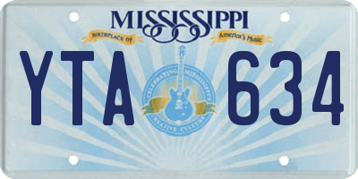 MS license plate YTA634