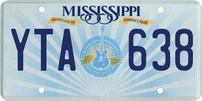 MS license plate YTA638