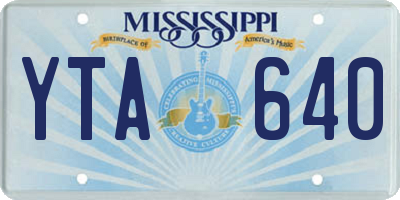 MS license plate YTA640
