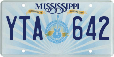 MS license plate YTA642