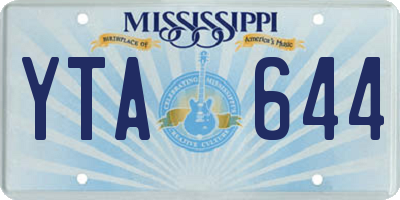 MS license plate YTA644
