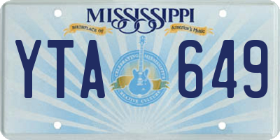 MS license plate YTA649