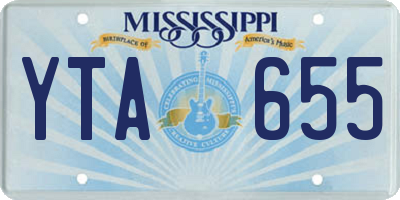 MS license plate YTA655