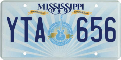 MS license plate YTA656