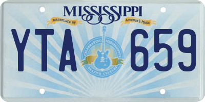 MS license plate YTA659