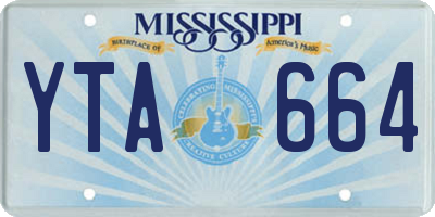 MS license plate YTA664