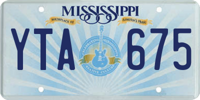 MS license plate YTA675