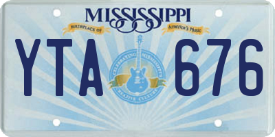 MS license plate YTA676