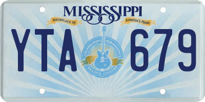 MS license plate YTA679