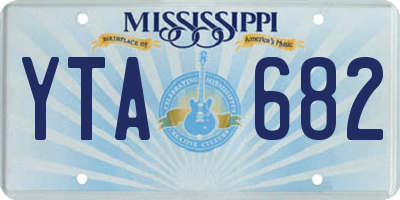MS license plate YTA682