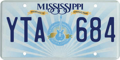 MS license plate YTA684