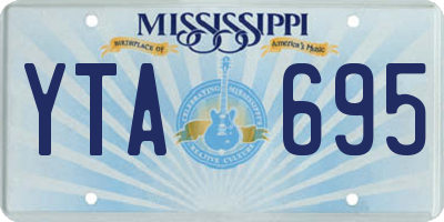 MS license plate YTA695