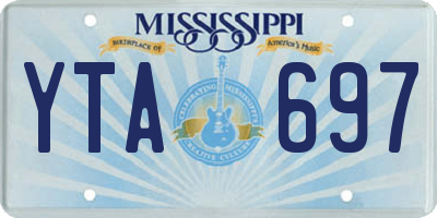 MS license plate YTA697