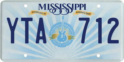 MS license plate YTA712
