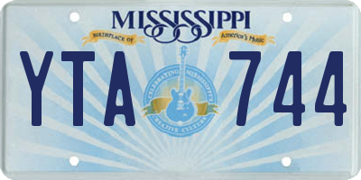 MS license plate YTA744