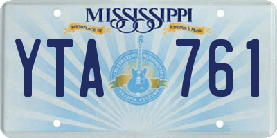 MS license plate YTA761