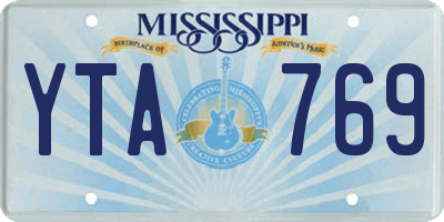 MS license plate YTA769