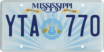 MS license plate YTA770
