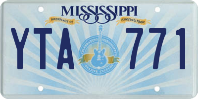 MS license plate YTA771