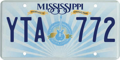 MS license plate YTA772