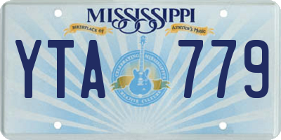 MS license plate YTA779