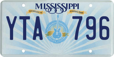 MS license plate YTA796