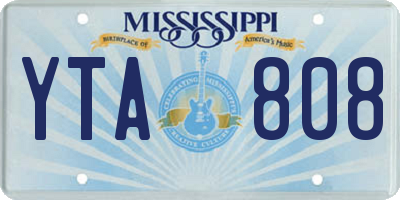 MS license plate YTA808