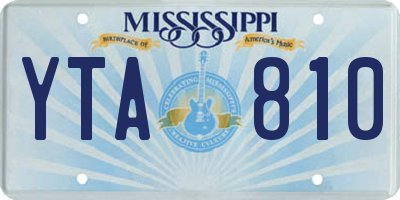 MS license plate YTA810