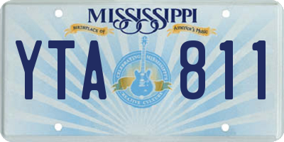 MS license plate YTA811