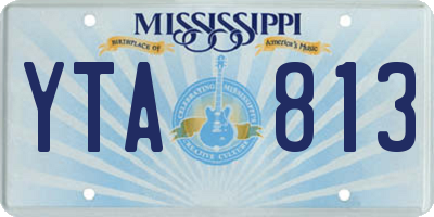 MS license plate YTA813