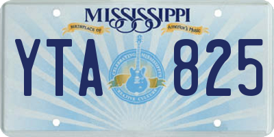 MS license plate YTA825