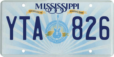 MS license plate YTA826
