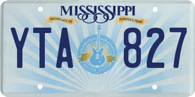 MS license plate YTA827
