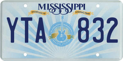 MS license plate YTA832