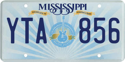 MS license plate YTA856