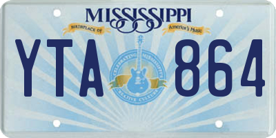 MS license plate YTA864