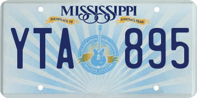 MS license plate YTA895